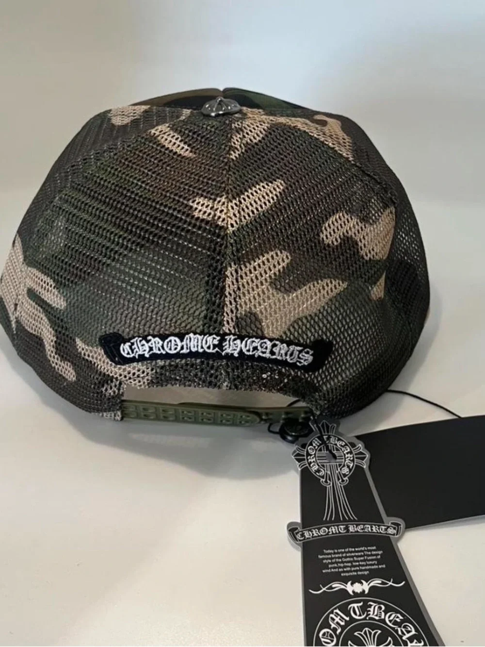 Chrome Hearts Camo Trucker Hat Never Worn  Excellent condition with tags